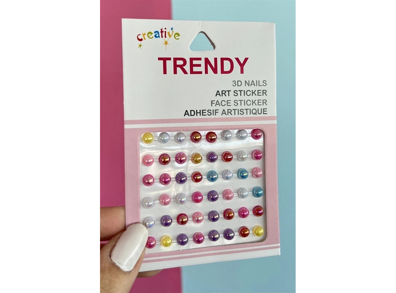 Vücut Ve Yüz Taşı/ Karışık Renk Incili Sticker