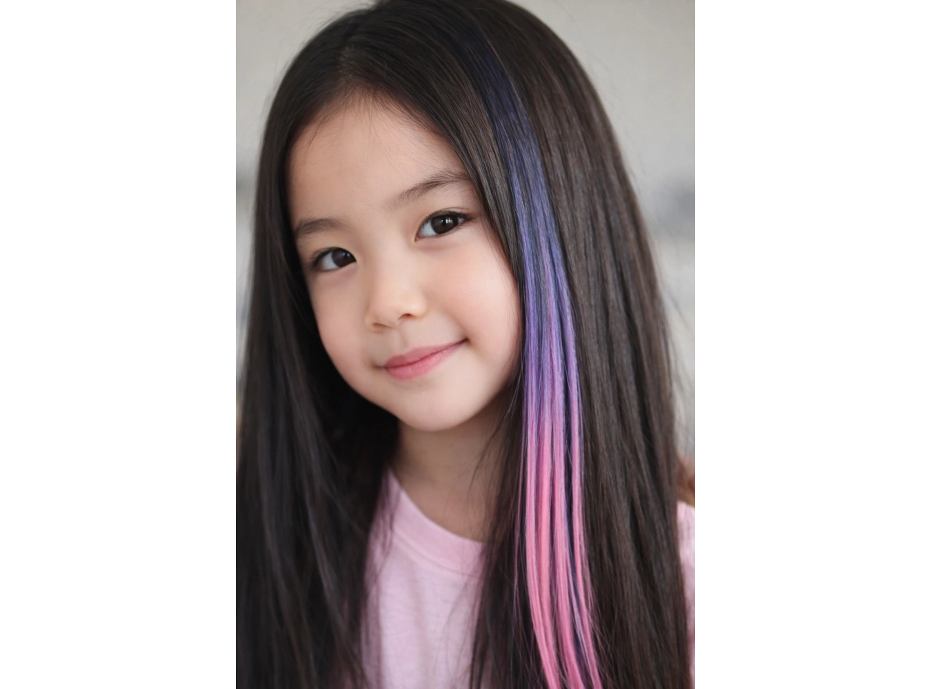 Yan Çıt Çıt Postiş / 2 Renk Ombre / 50 Cm