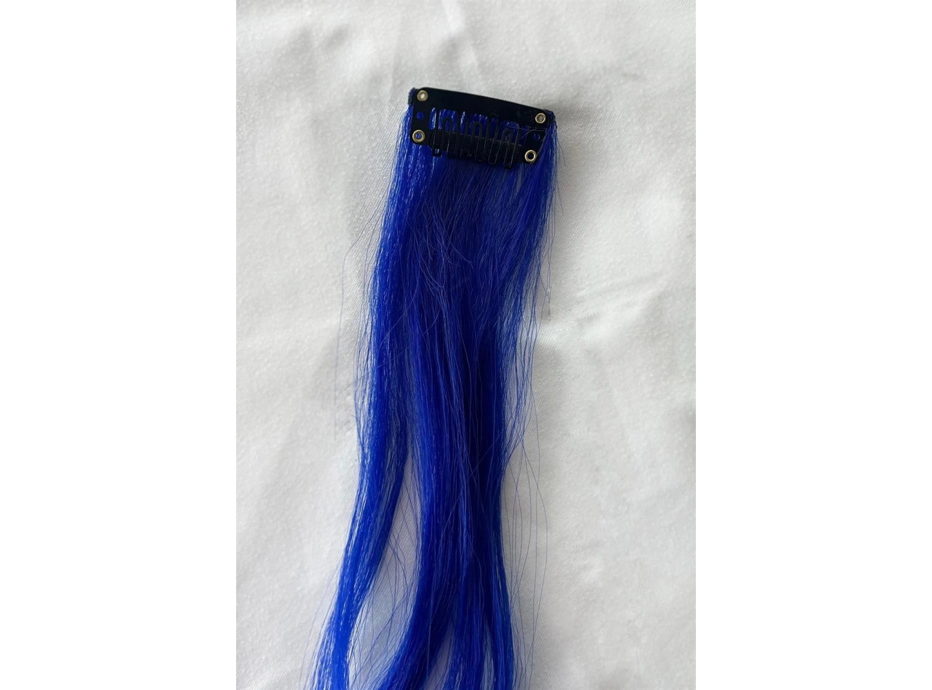 Yan Çıt Çıt Postiş / Lacivert Renk / 50 Cm