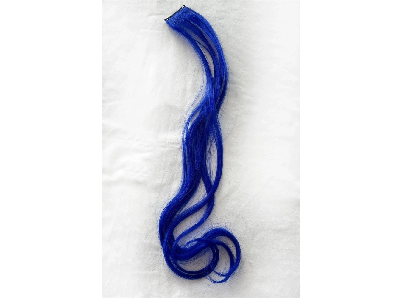 Yan Çıt Çıt Postiş / Lacivert Renk / 50 Cm