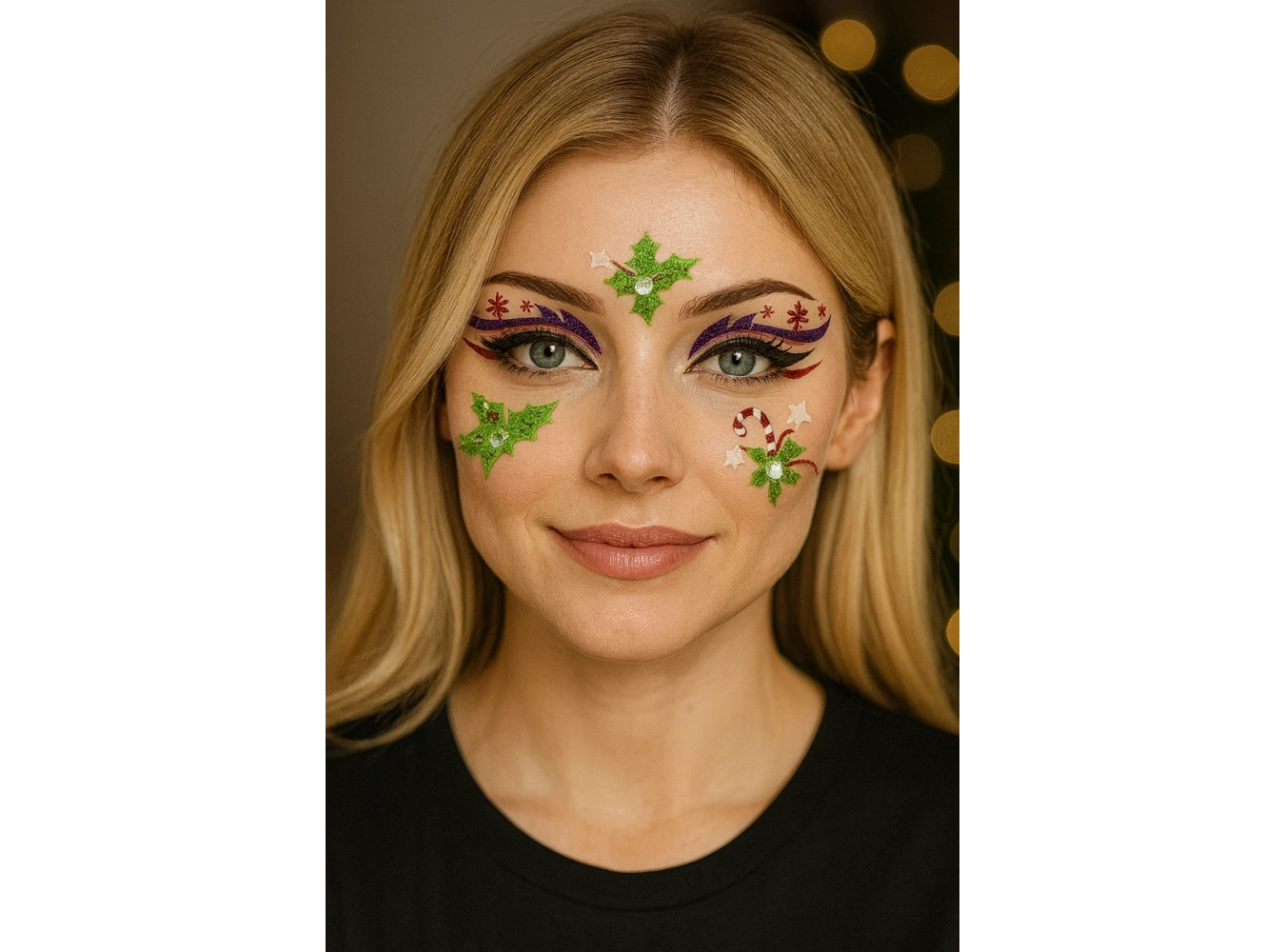 Yapışkanlı Yüz Dövme Tattoo