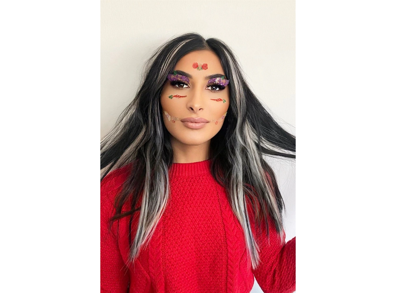 Yapışkanlı Yüz Dövme Tattoo