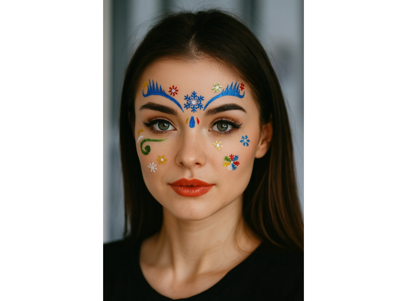 Yapışkanlı Yüz Sticker Dövme Tattoo