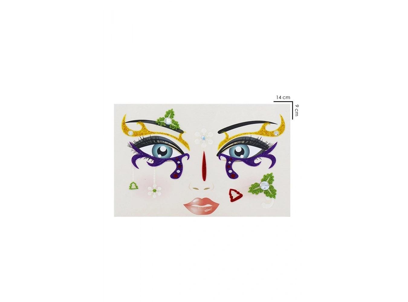 Yapışkanlı Yüz Stickeri  Dövme Tattoo