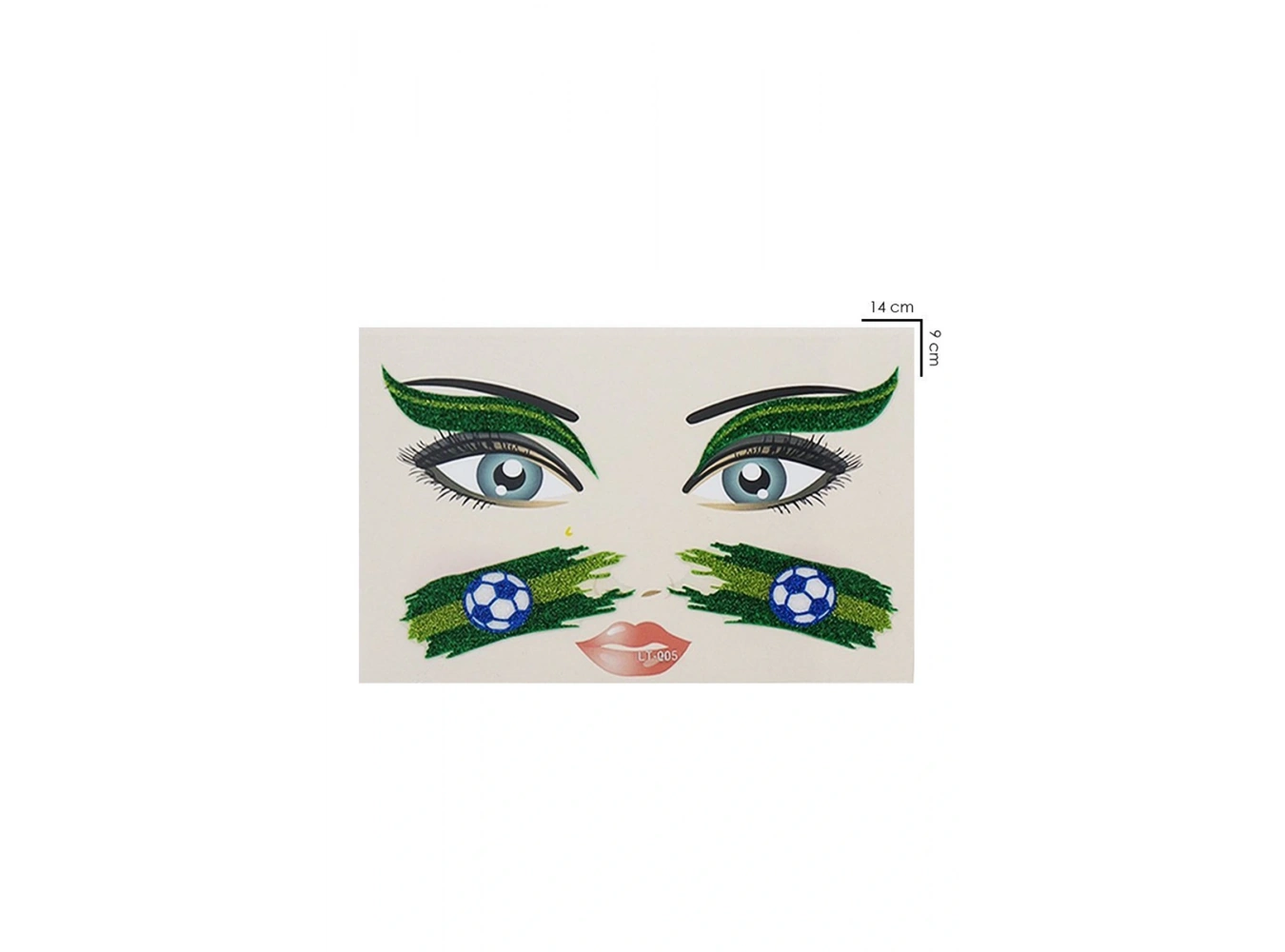 Yapışkanlı Yüz Stickeri Dövme Tattoo