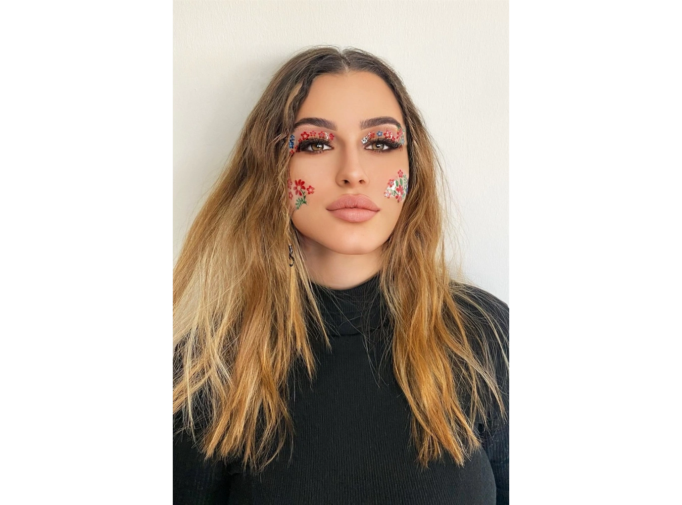 Yapışkanlı Yüz Stickeri Dövme Tattoo