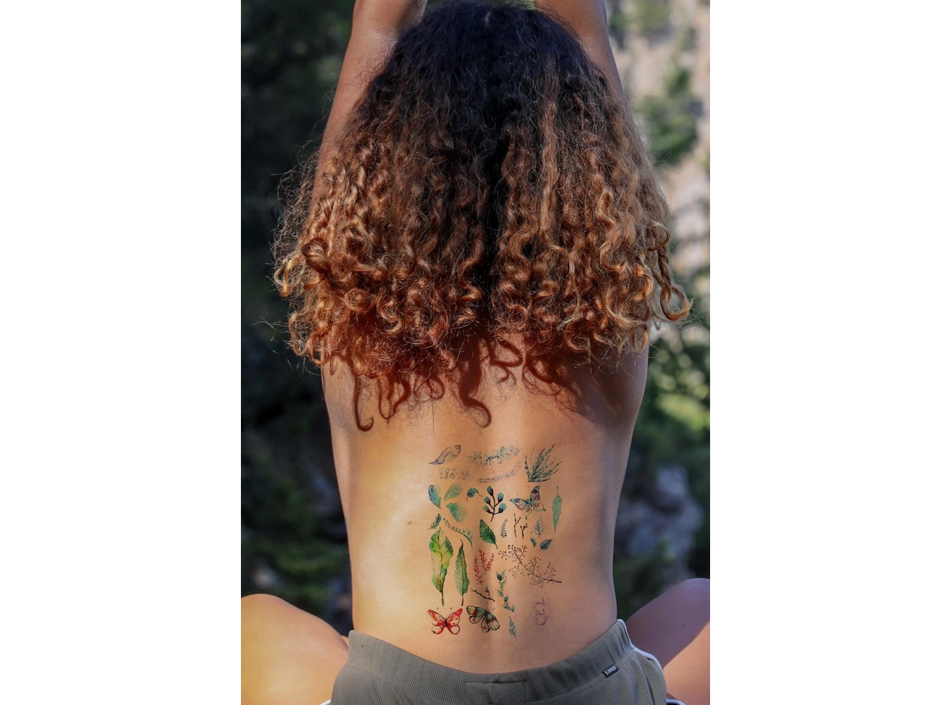 Yaprak Kelebek Karışık Geçici Dövme Tattoo