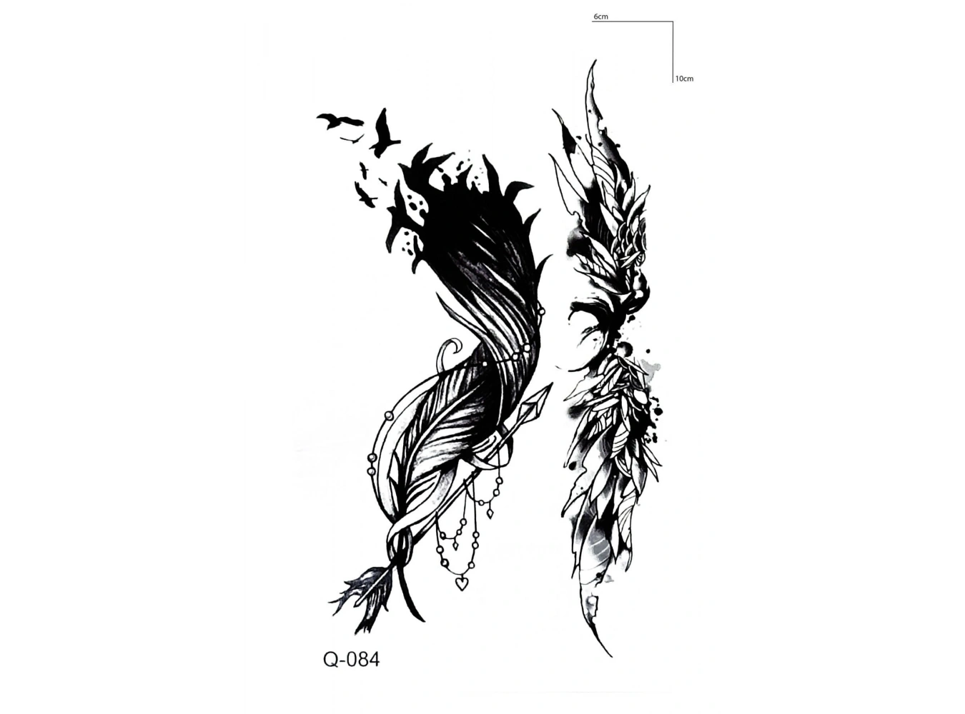 Yaprak Mini Dövme Geçici Tattoo