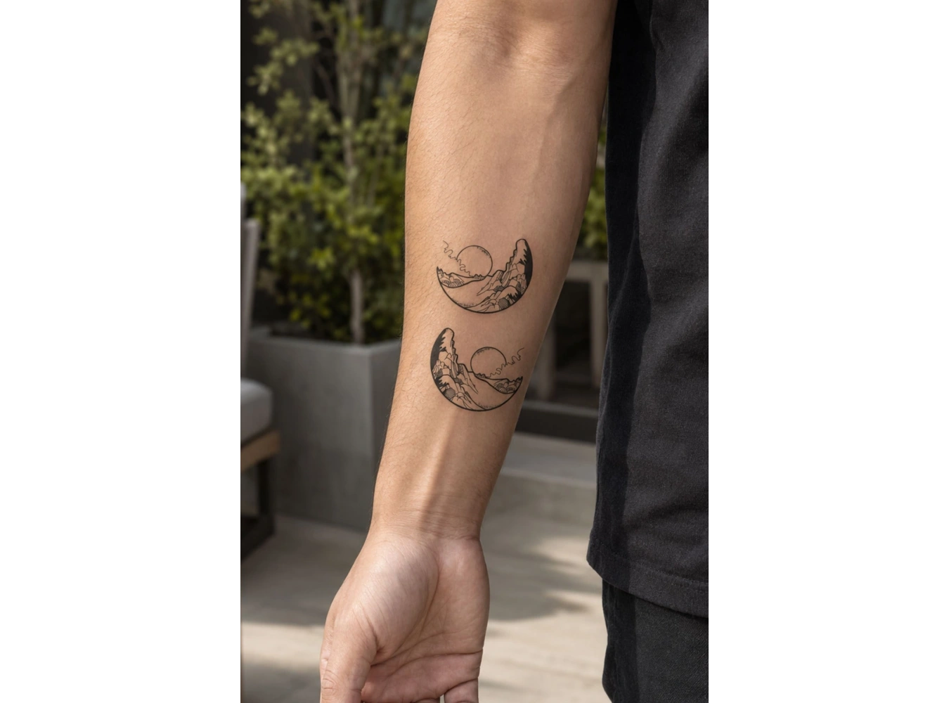 Yarım Ay Mini Geçici Dövme Tattoo