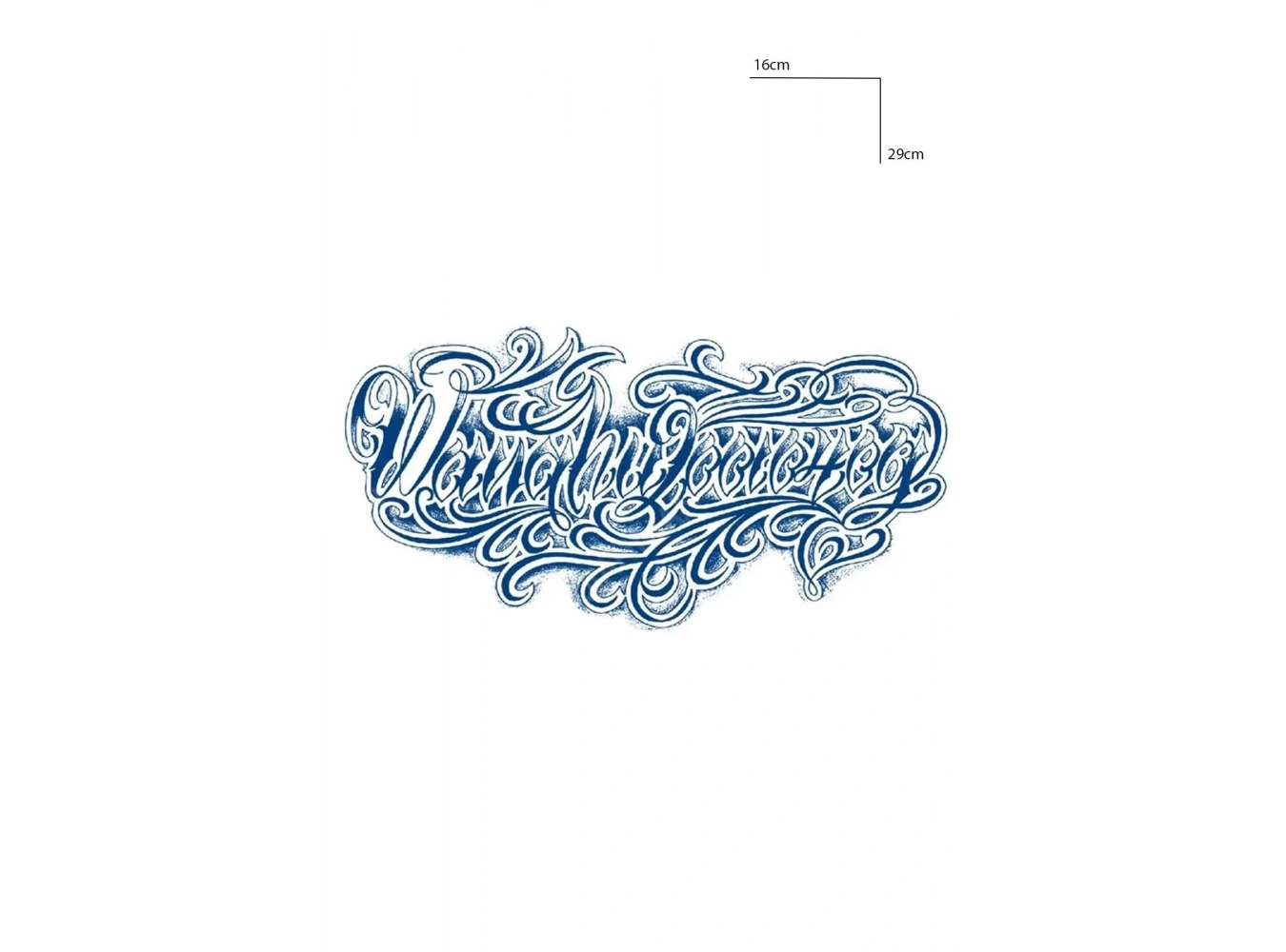 Yazı Detaylı 12 Saat Sonra Kararan Geçici Dövme Tattoo