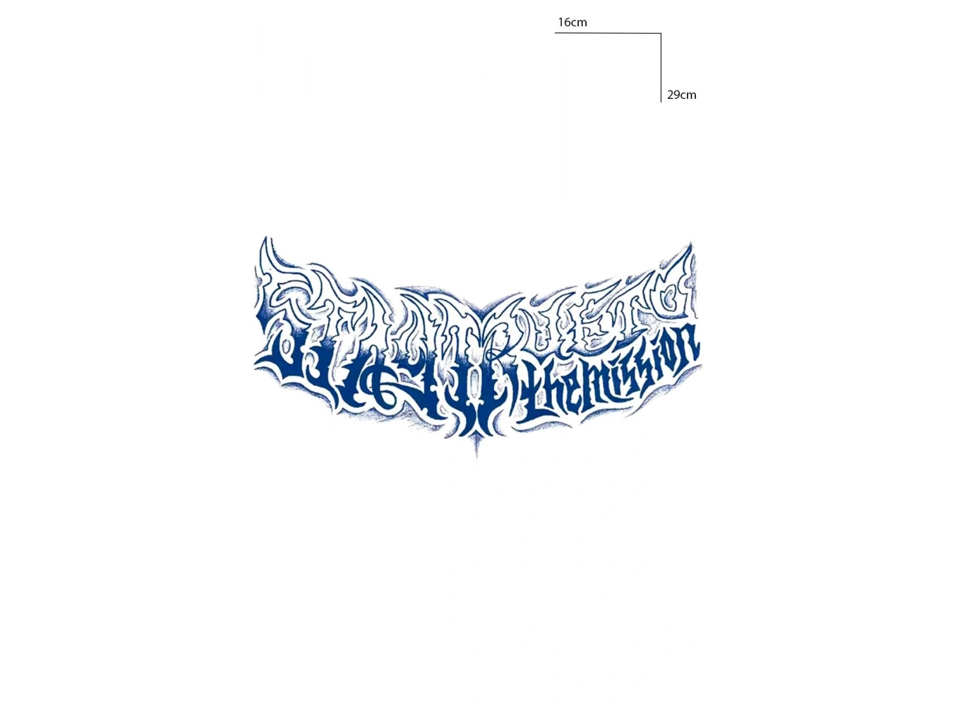 Yazı Detaylı Figürlü 12 Saat Sonra Kararan Geçici Dövme Tattoo