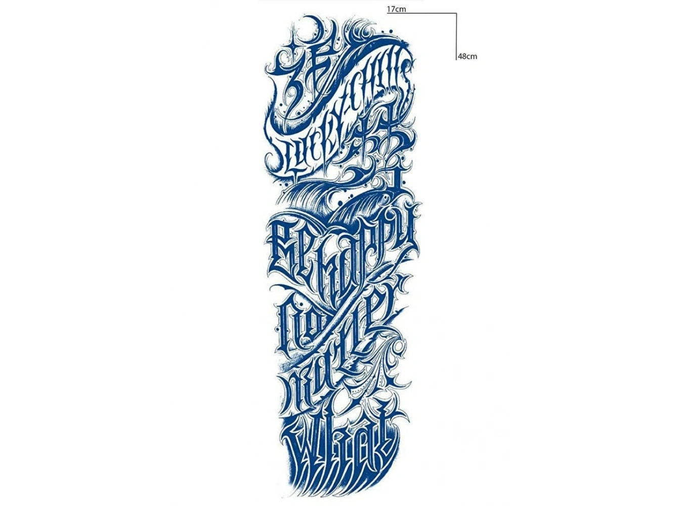 Yazı Detaylı Figürlü 12 Saat Sonra Kararan Geçici Kol Dövme Tattoo