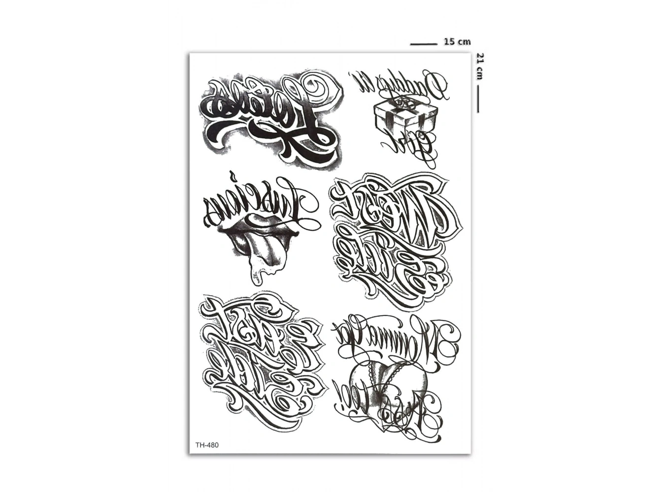 Yazı Geçici Dövme Tattoo