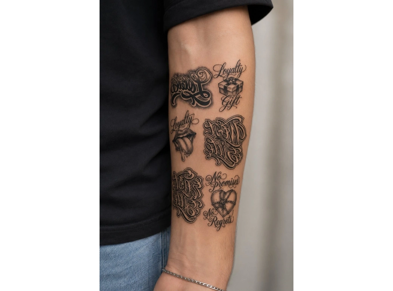 Yazı Geçici Dövme Tattoo
