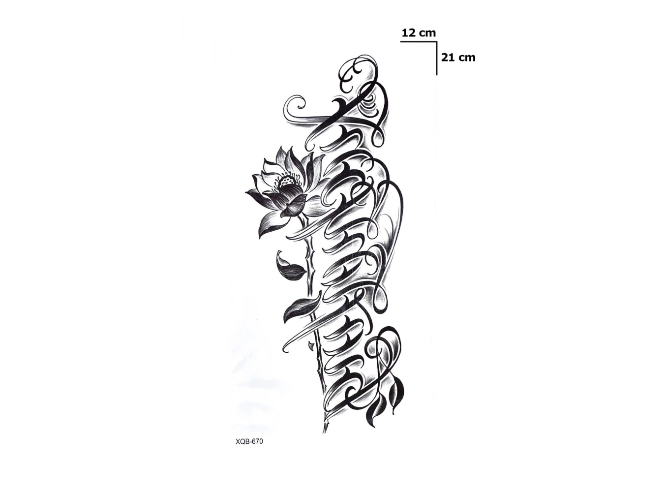 Yazılı Dövme Geçici Tattoo