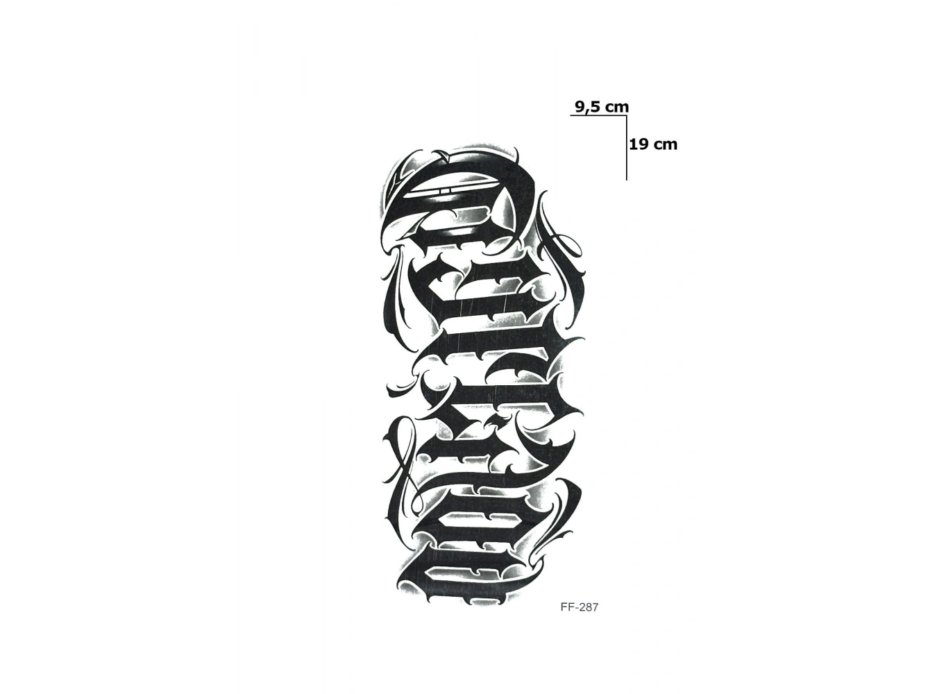 Yazılı Dövme Geçici Tattoo