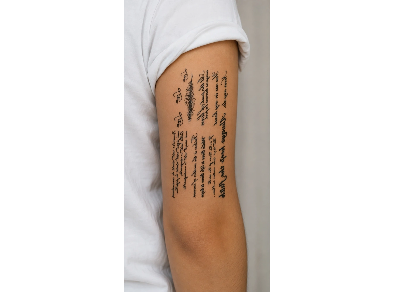 Yazılı Dövme Geçici Tattoo