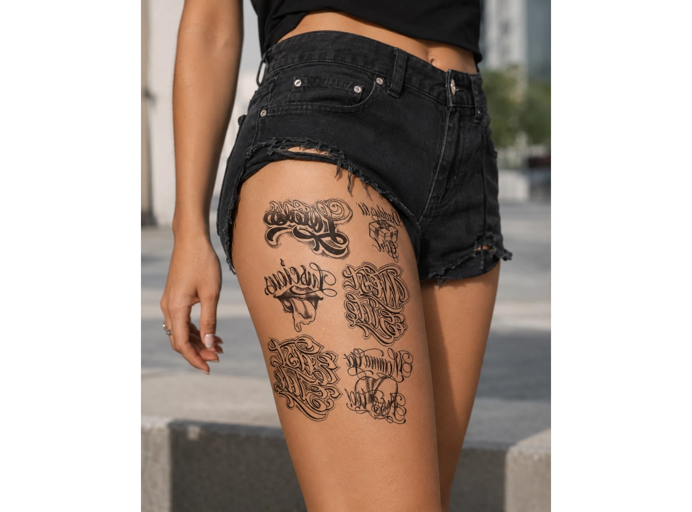 Yazılı Geçici Dövme Tattoo