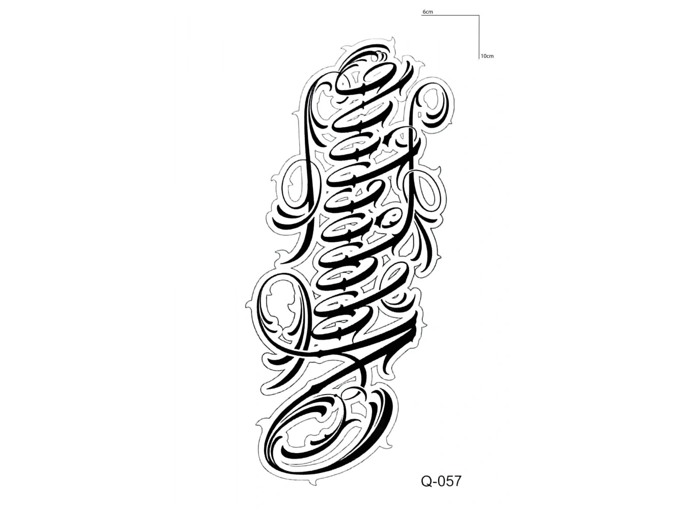 Yazılı Mini Dövme Geçici Tattoo