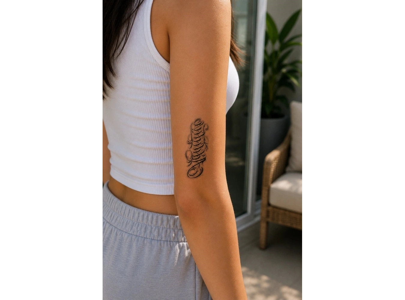 Yazılı Mini Dövme Geçici Tattoo