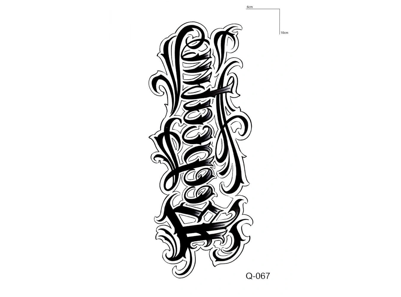 Yazılı Mini Geçici Dövme Tattoo
