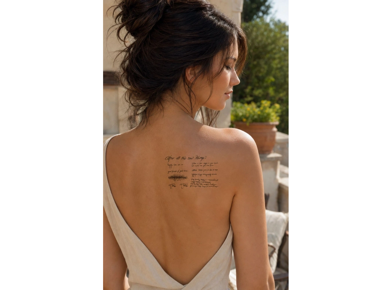 Yazılı Mini Geçici Dövme Tattoo