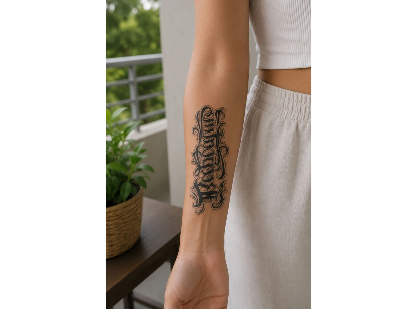 Yazılı Mini Geçici Dövme Tattoo