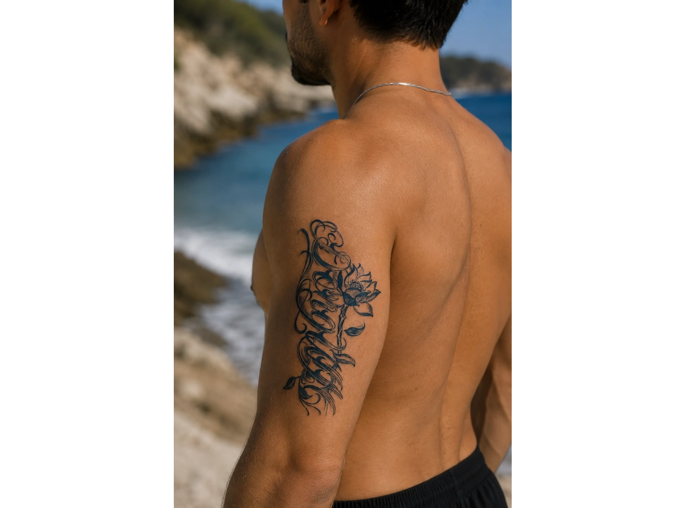 Yazılı Sonradan Kararan Yarı Kalıcı Geçici Dövme Tattoo
