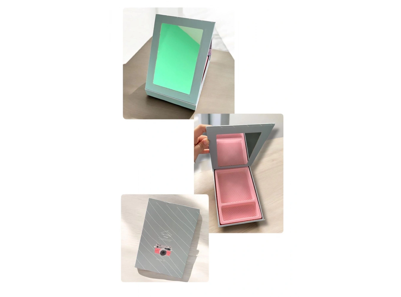 Yeşil Renk Ayna Detaylı Takı Organizeri