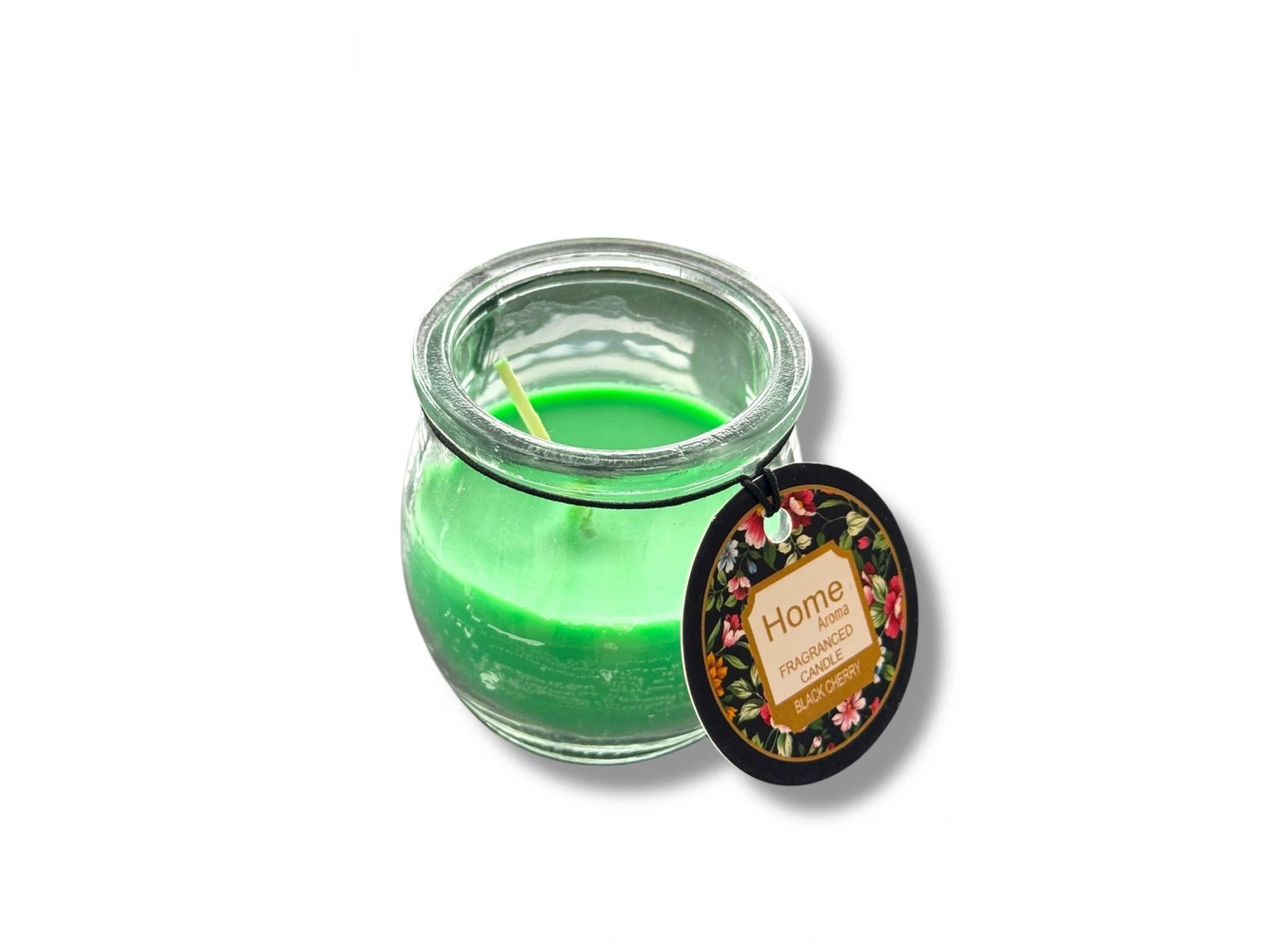 Yeşil Renk Bardakta Kokulu Dekoratif Mum