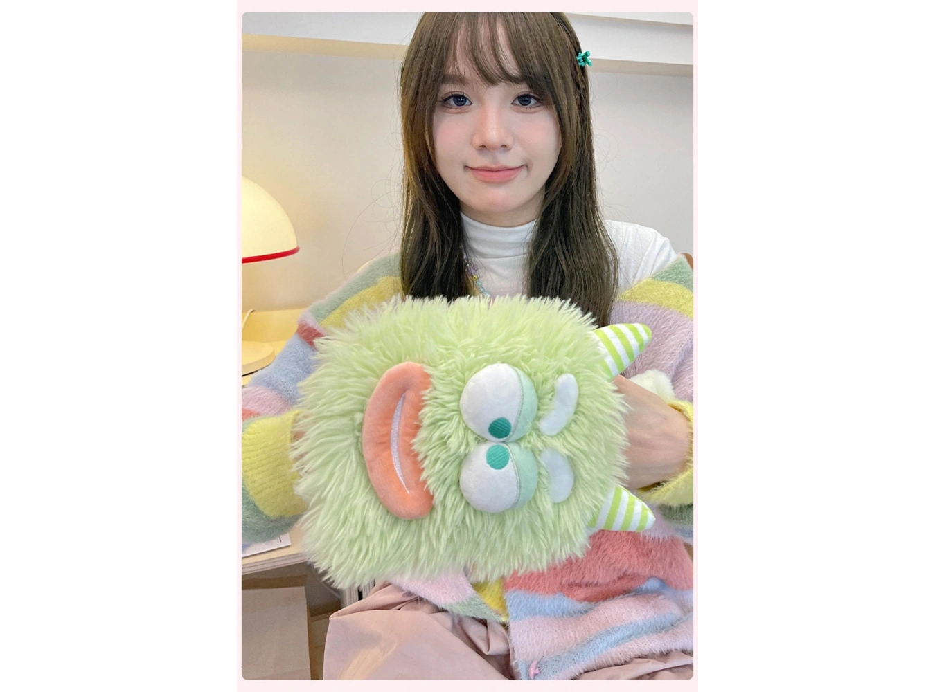 Yeşil Renk Canavar Figürlü Peluş Sıcak Su Torbası