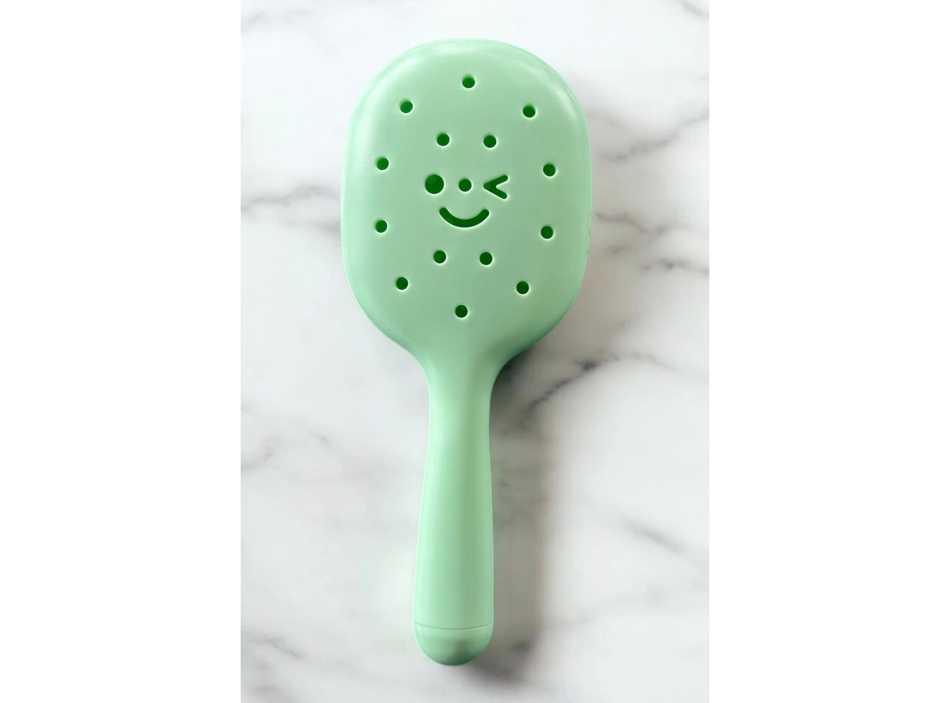 Yeşil Renk Charm Takılabilen Saç Tarama Fırçası/ Tarak