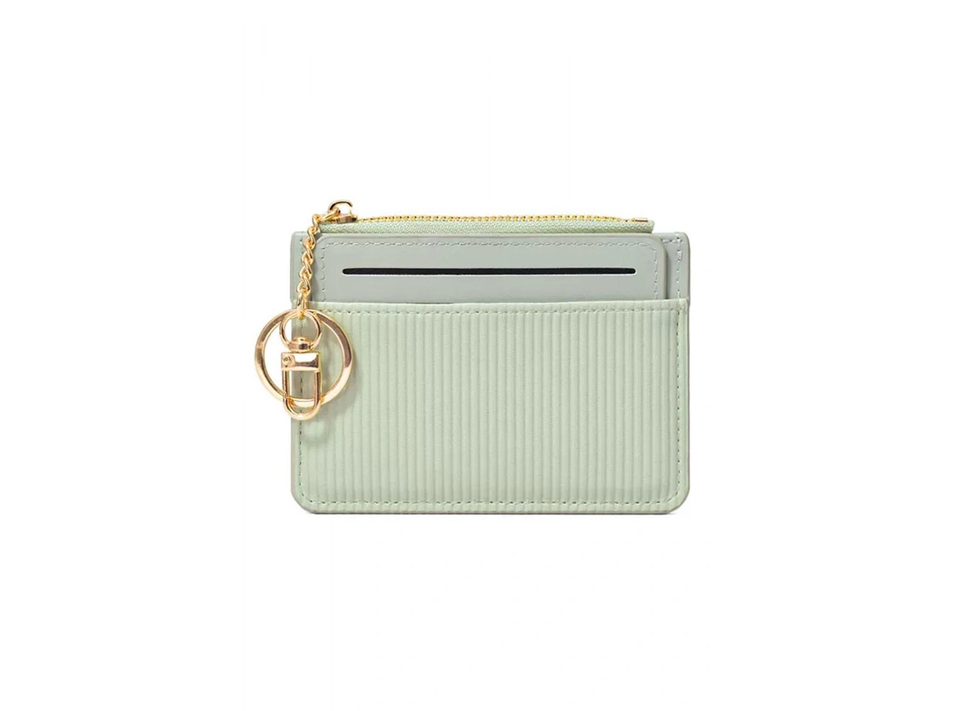 Yeşil Renk Deri Kadın Cüzdan/Kartlık