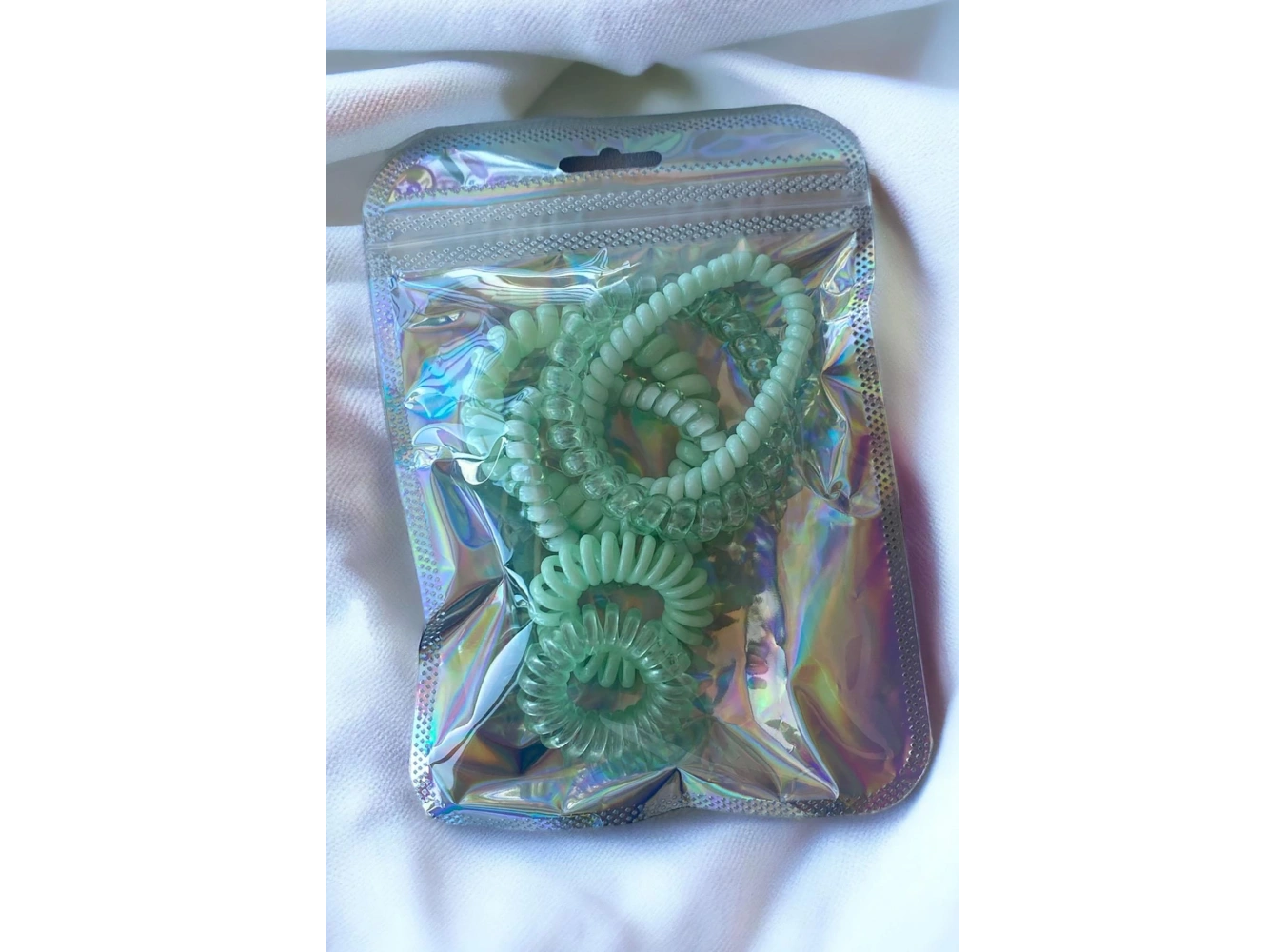 Yeşil Renk Helezon Toka Set