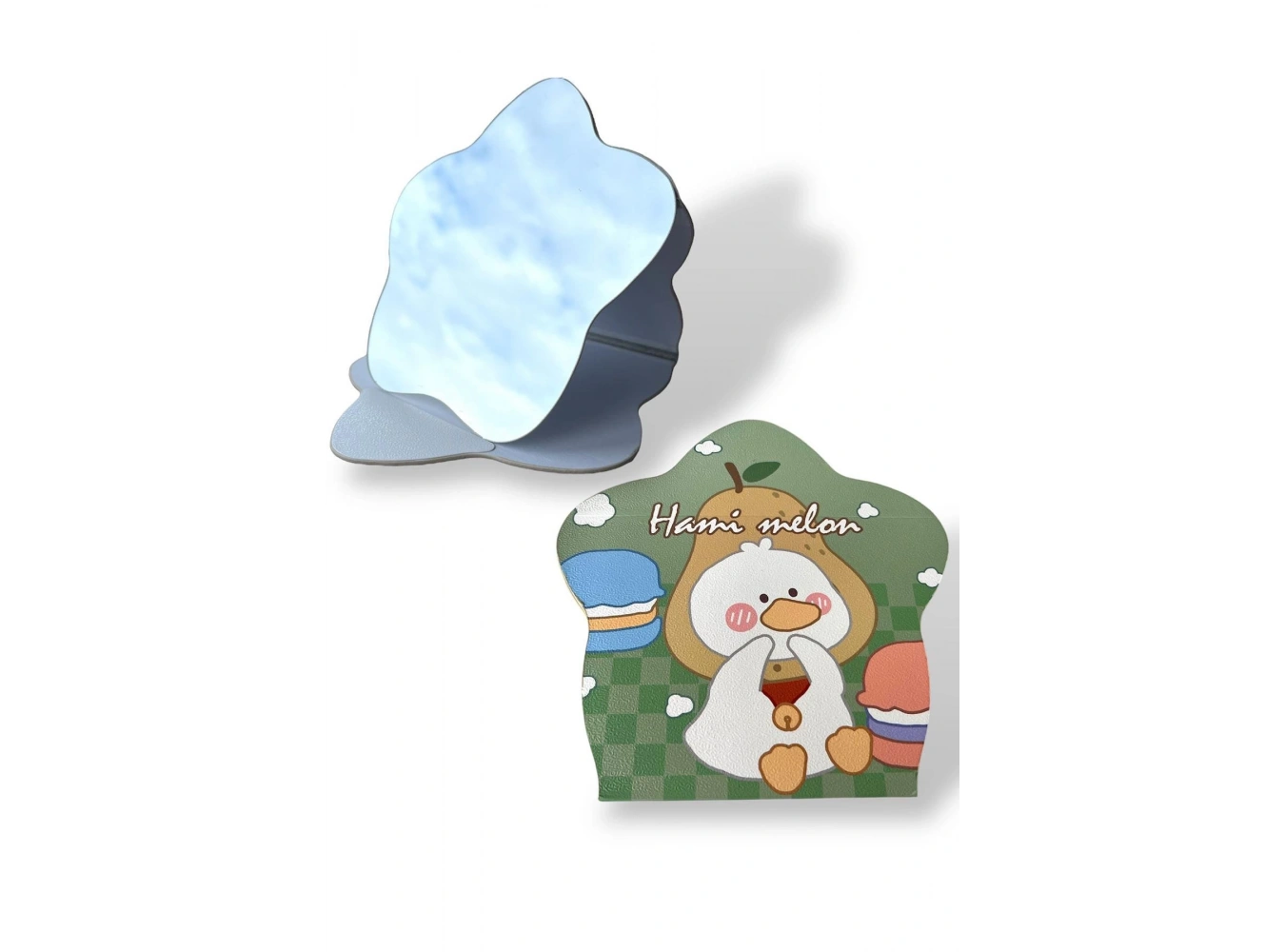 Yeşil Renk Karışık Figürlü Masa Aynası