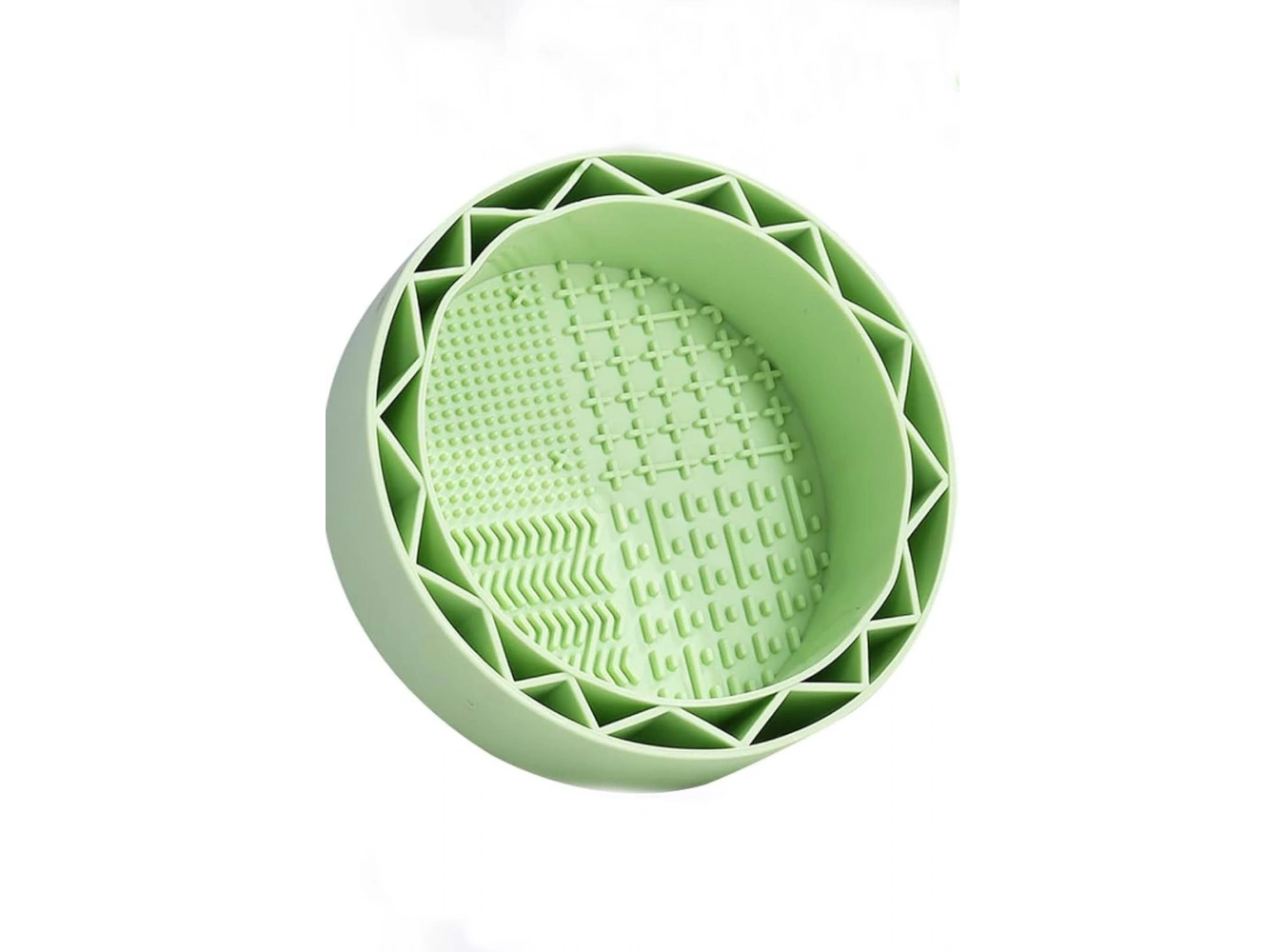 Yeşil Renk Makyaj Fırça Temizleme Matı