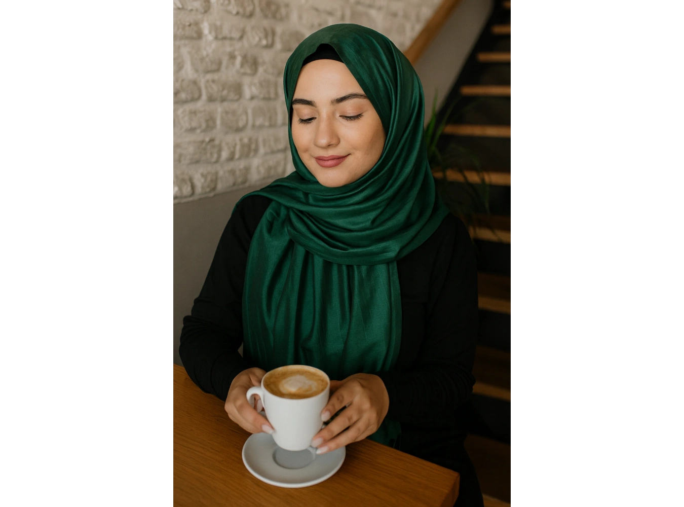 Yeşil Renk Tafta Şal