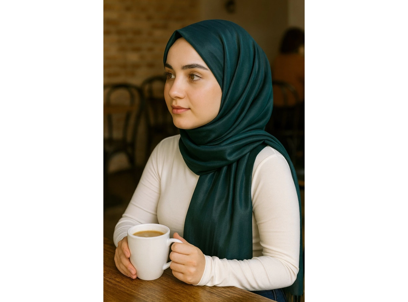 Yeşil Renk Tafta Şal