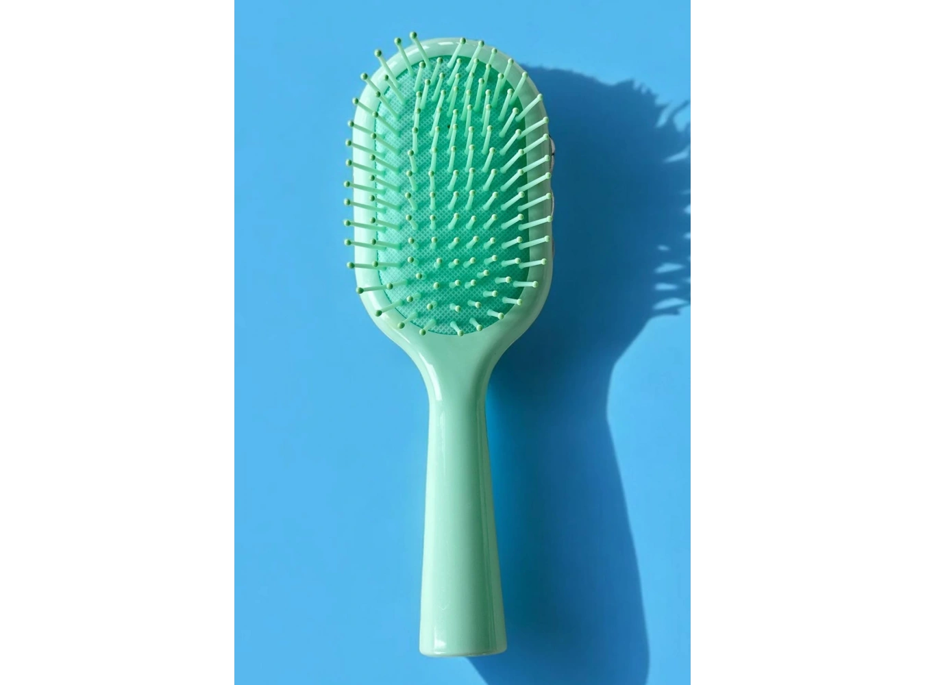 Yeşil Renk Taş Ve İnci Detaylı Saç Tarama Fırçası/ Tarak