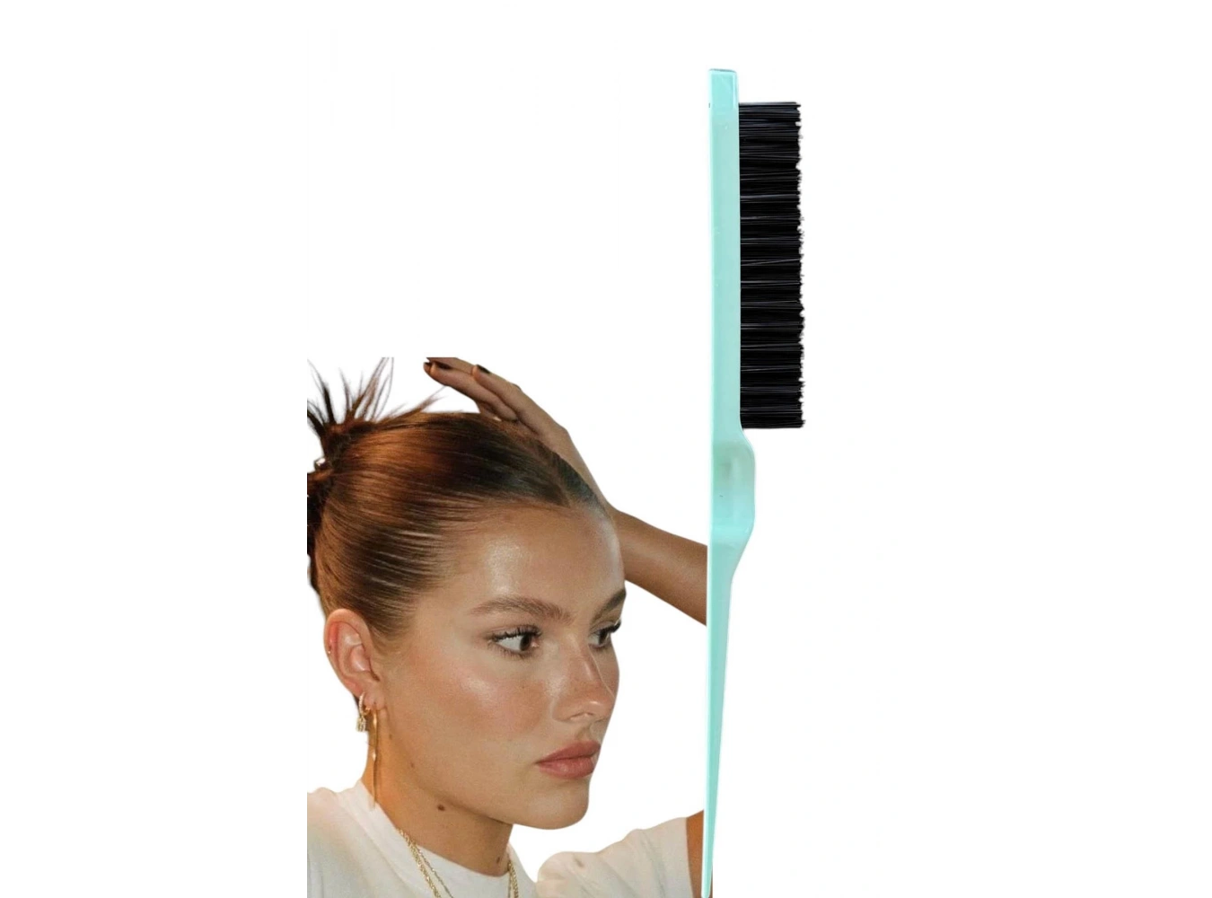 Yeşil Renk Topuz Fırçası