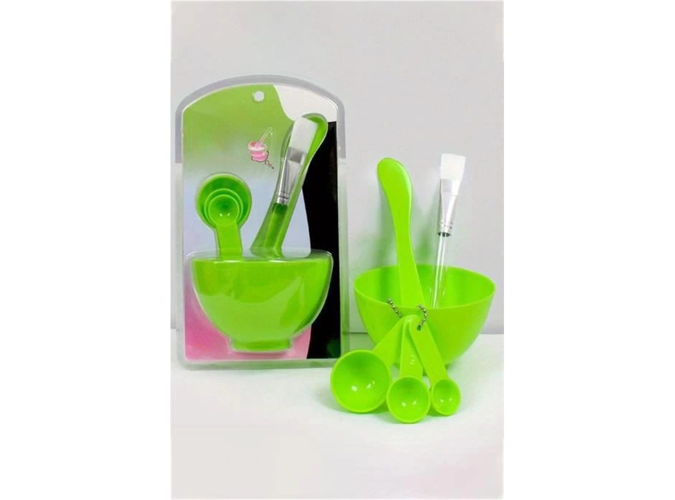 Yeşil  Renk Yüz Maskesi Karıştırma Kabı (Küçük Boy)