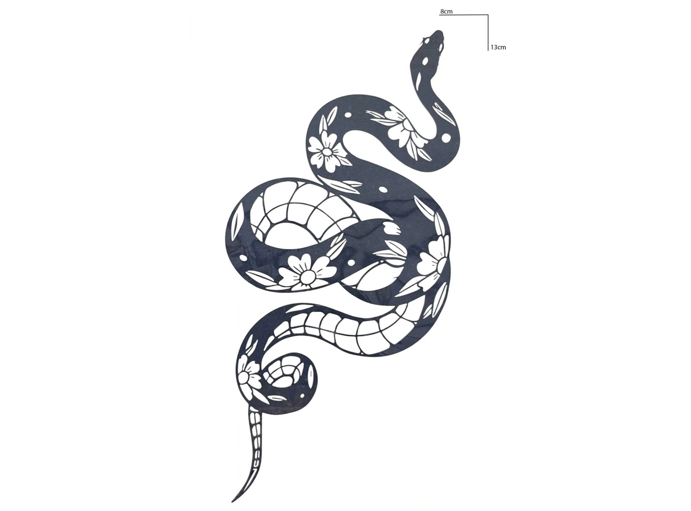 Yılan Figürlü 12 Saat Sonra Kararan Geçici Dövme Tattoo