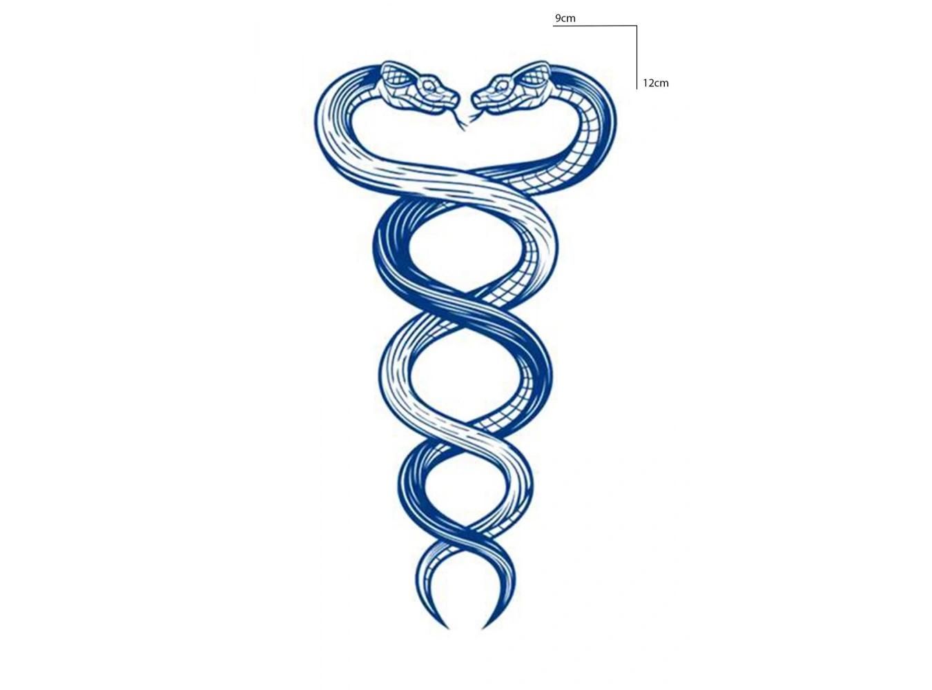 Yılan Figürlü 12 Saat Sonra Kararan Geçici Dövme Tattoo