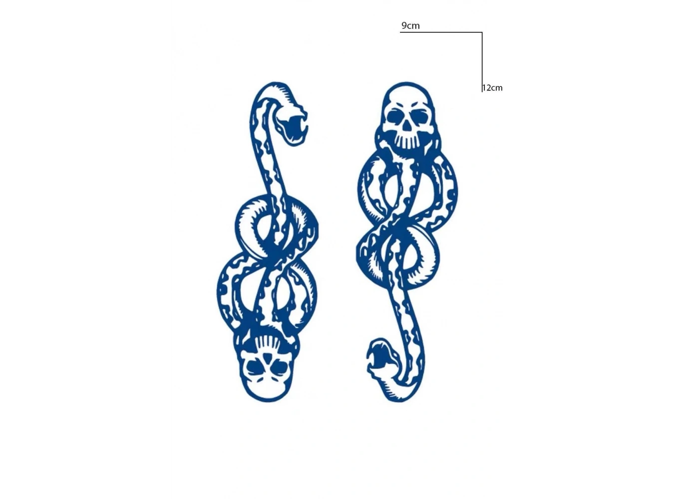 Yılan Figürlü 12 Saat Sonra Kararan Geçici Mini Dövme Tattoo