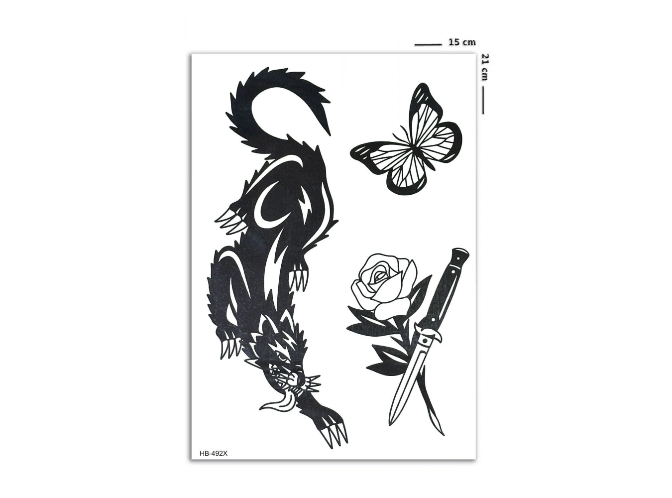 Yırtıcı Geçici Dövme Tattoo