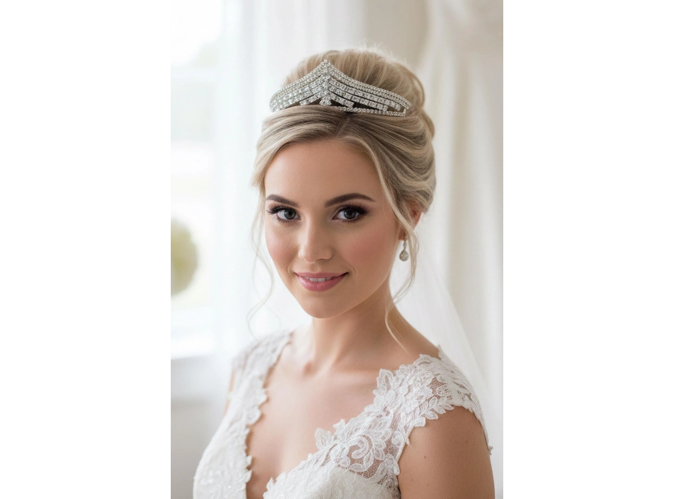 Zirkon Taşlı Gelin/Kına/Nişan/Söz Tasarım Taç