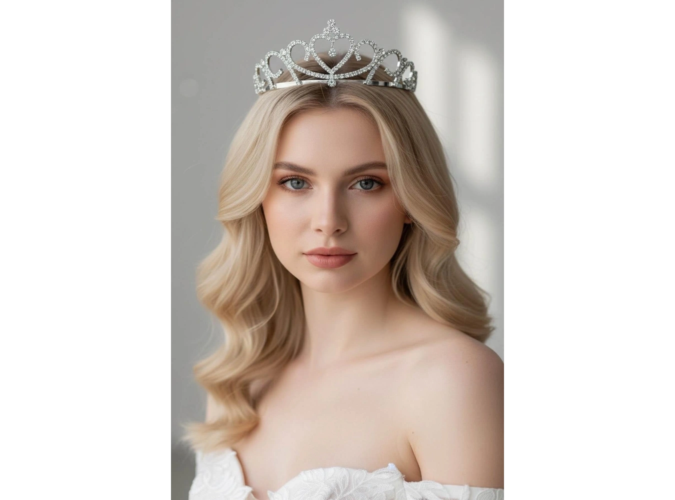 Zirkon Taşlı Gelin/Kına/Nişan/Söz Tasarım Taç