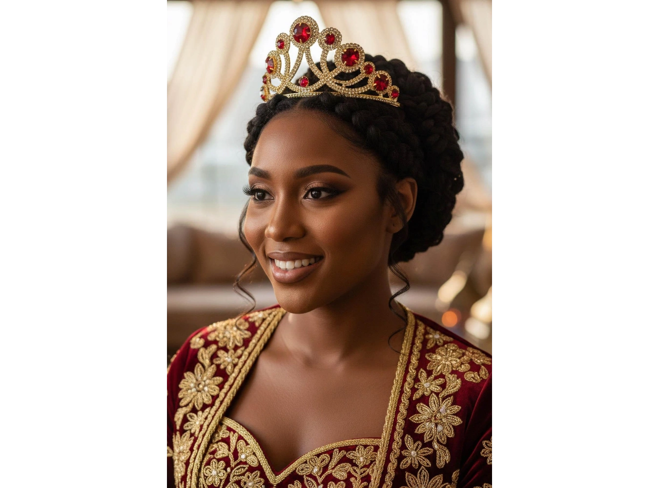 Zirkon Taşlı Gelin/Kına/Nişan/Söz Tasarım Taç