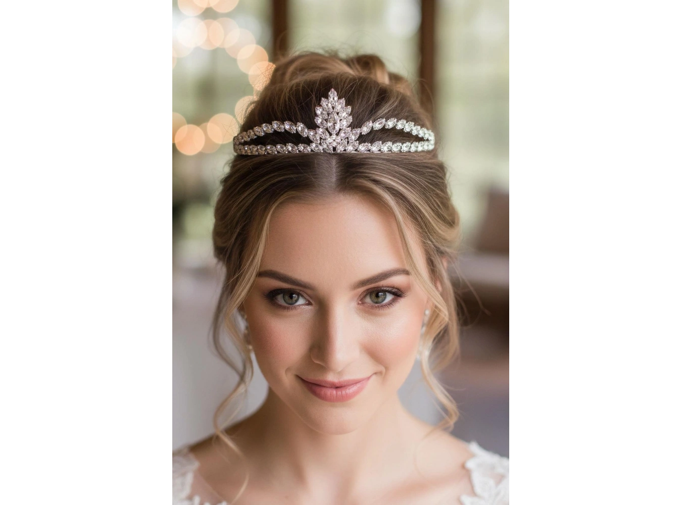 Zirkon Taşlı Gelin/Kına/Nişan/Söz Tasarım Taç