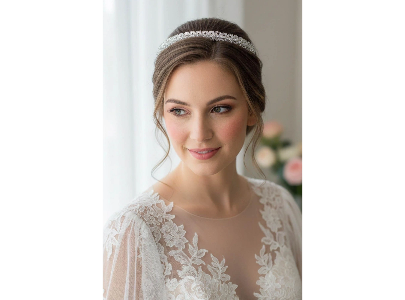 Zirkon Taşlı Gelin/Kına/Nişan/Söz Tasarım Taç